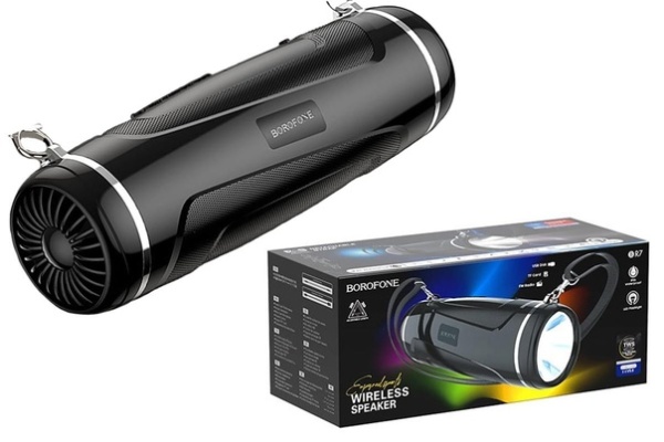 Купить беспроводная колонка borofone br7 + фонарь с доставкой