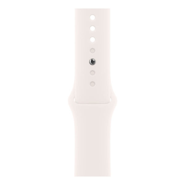 Купить apple watch series 10, 46 мм корпус из алюминия цвета «rose gold», ремешок sport band размера m/l цвета «light blush» с доставкой