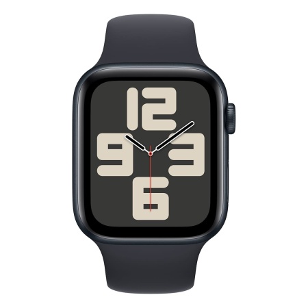 Купить apple watch se (2023), 44 мм корпус из алюминия цвета «midnight», спортивный ремешок «midnight» с доставкой