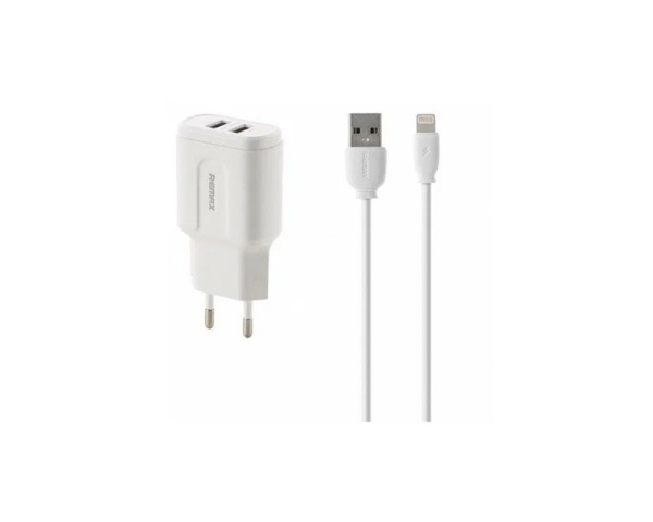 Купить комплект сзу remax rp-u22 12w 2 разъема + кабель microusb с доставкой