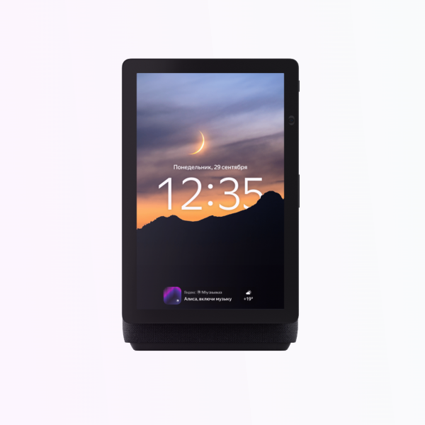 Умная колонка Яндекс Станция Дуо Макс с Алисой, с Zigbee, чёрный, 60Вт