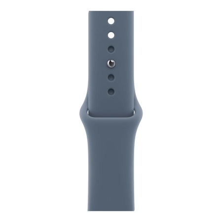 Купить apple watch se 3 (2025), 44 мм корпус из алюминия цвета «starlight», ремешок sport band размера m/l цвета «anchor blue» с доставкой