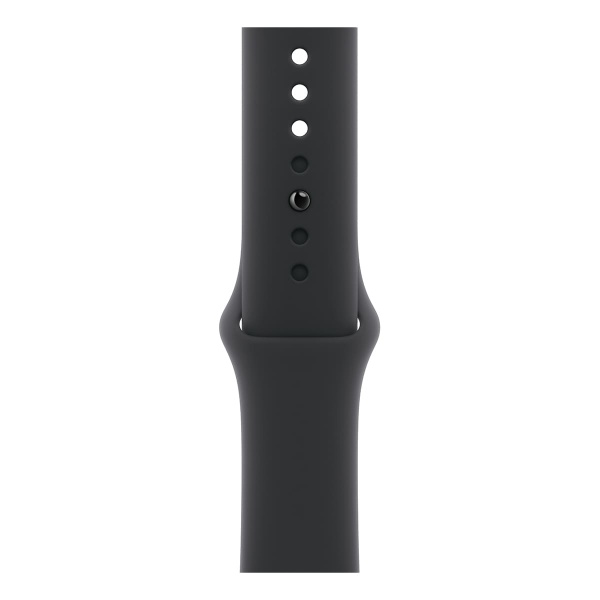 Купить apple watch series 10, 46 мм корпус из алюминия цвета «jet black», ремешок sport band размера m/l цвета «black» с доставкой
