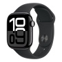 Купить apple watch series 10, 42 мм корпус из алюминия цвета «jet black», ремешок sport band «black» с доставкой