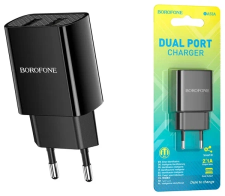 CЗУ Borofone BA53A 10.5W 2 разъема