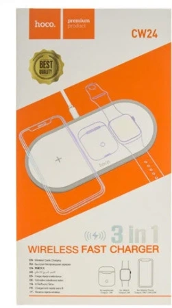 Станция БЗУ 3in1 iPhone / Apple Watch/ AirPods Hoco CW24 10W