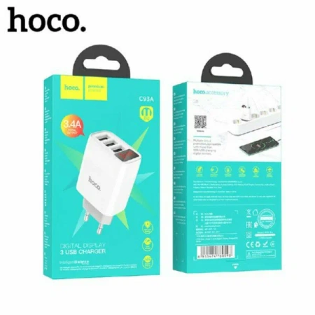 СЗУ Hoco C93A 20W 3 разъема