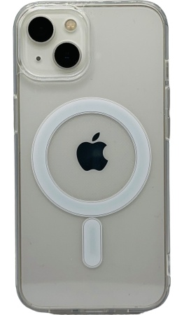 Чехол iPhone 14 Прозрачный MagSafe