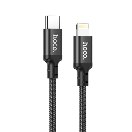 Купить кабель type-c lightning hoco x14 20w 1m ткань с доставкой