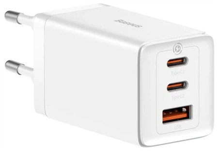Купить сзу baseus gun 5 pro 65w 3 разъема usb / 2 type-c с доставкой