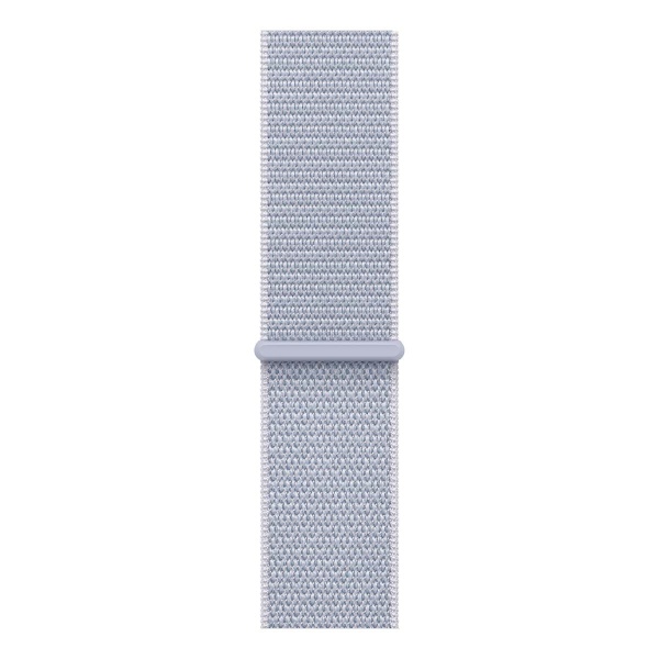 Купить apple watch series 10, 46 мм корпус из алюминия цвета «silver», ремешок sport loop цвета «blue cloud» с доставкой