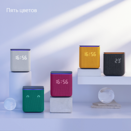 Купить умная колонка яндекс станция миди с алисой, с zigbee, чёрный, 24вт в Самаре