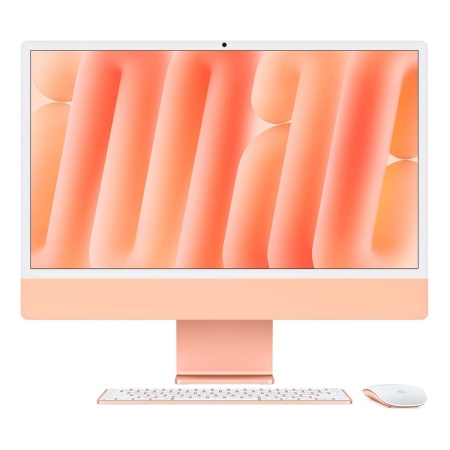 Купить apple imac 24" (m4 10c cpu, 10c gpu, 2024) retina 4,5k, 16 гб, 512 гб ssd оранжевый с доставкой