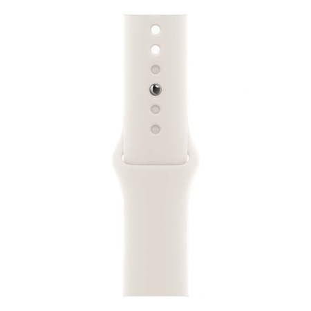 Купить apple watch se 3 (2025), 44 мм корпус из алюминия цвета «midnight», ремешок sport band размера m/l цвета «starlight» с доставкой