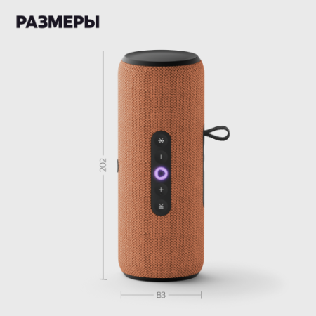 Купить умная портативная колонка яндекс станция стрит с алисой, оранжевый, 30вт в Самаре