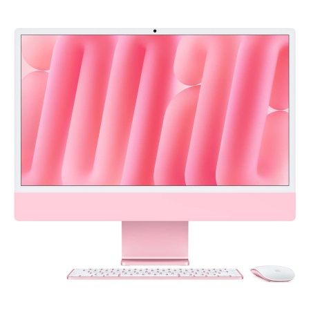 Купить apple imac 24&quot (m4 8c cpu, 8c gpu, 2024) retina 4,5k, 16 гб, 256 гб ssd (mwug3) розовый с доставкой
