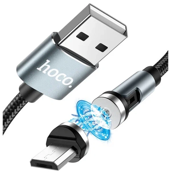 Купить кабель microusb hoco u94 2.4a 1.2m магнитный ткань с доставкой