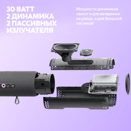 Купить умная портативная колонка яндекс станция стрит с алисой, серый, 30вт в Самаре