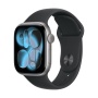 Купить apple watch series 11, 42 мм корпус из алюминия цвета «space gray», ремешок sport band размера s/m цвета «black» с доставкой