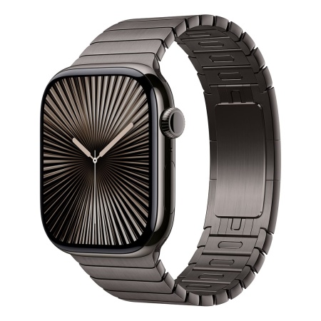 Купить apple watch series 10, 46 мм корпус из титана цвета «slate», ремешок link bracelet «slate» с доставкой