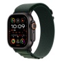 Купить apple watch ultra 2 (2024), 49 мм корпус из титана цвета «black», ремешок alpine loop размера l цвета «dark green» с доставкой