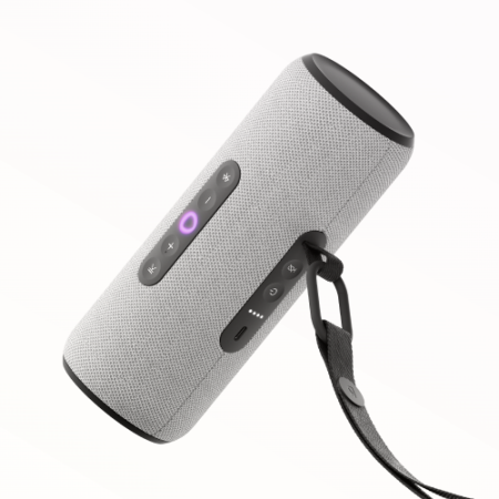 Умная портативная колонка Яндекс Станция Стрит с Алисой, серый, 30Вт