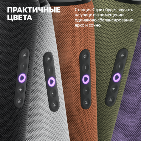 Купить умная портативная колонка яндекс станция стрит с алисой, серый, 30вт в Самаре