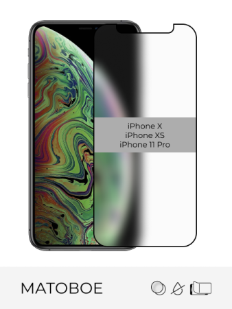 Купить стекло защитное матовое iphone x / xs / 11 pro с доставкой