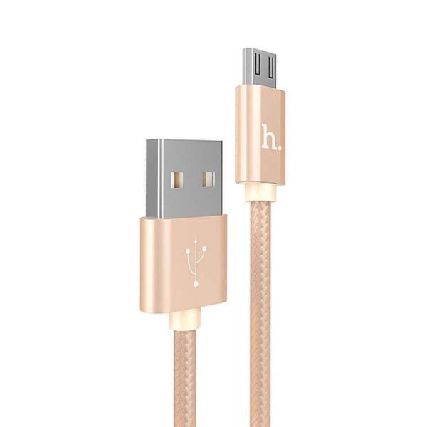 Купить кабель microusb hoco x2 2.4a 1m ткань с доставкой