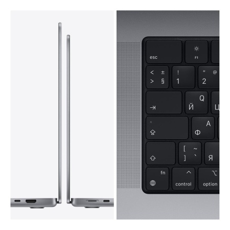 Купить apple macbook pro 14" (m1 pro 10c cpu, 16c gpu, 2021) 16 гб, 1 тб ssd, «серый космос» (mkgq3) с доставкой