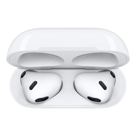 Купить беспроводные наушники apple airpods 3 с беспроводным зарядным футляром magsafe white белый с доставкой
