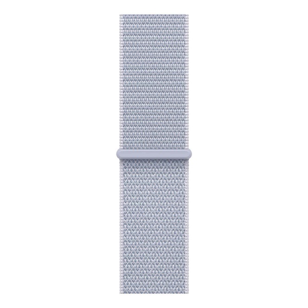Купить apple watch series 10, 42 мм корпус из алюминия цвета «silver», ремешок sport loop цвета «blue cloud» с доставкой