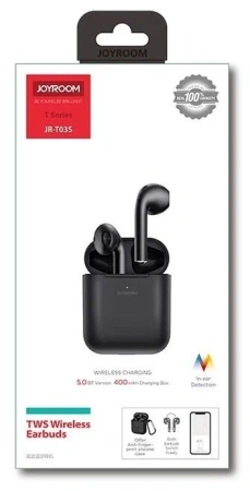 Беспроводная гарнитура JoyRoom JR-T03S вкладыши