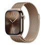 Купить apple watch series 10, 42 мм корпус из титана цвета «gold», ремешок milanese loop цвета «gold» с доставкой