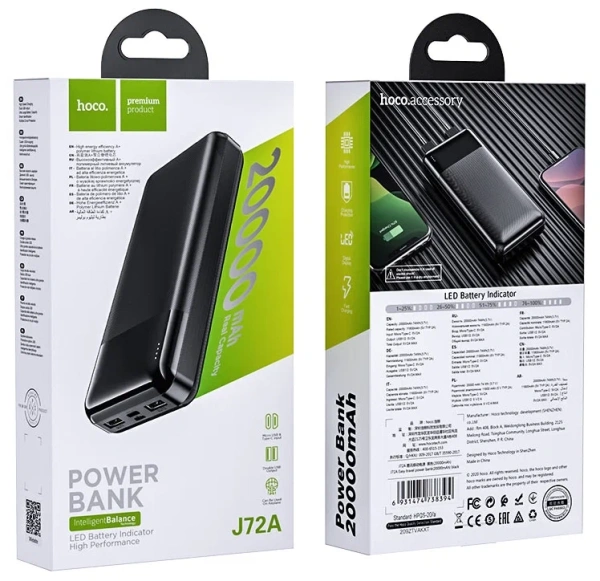 Купить powerbank hoco j72a 20000mah 10w с доставкой по России