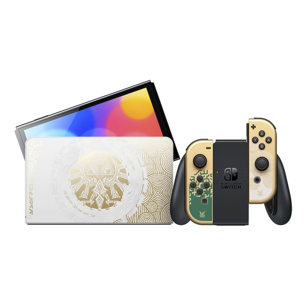 Игровая консоль Nintendo Switch OLED 64Gb The Legend of Zelda: Tears of the Kingdom Edition, золотистый