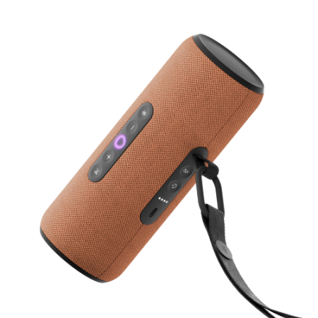 Умная портативная колонка Яндекс Станция Стрит с Алисой, оранжевый, 30Вт