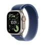 Купить apple watch ultra 3 (2025), 49 мм корпус из титана цвета «natural», ремешок trail loop размера s/m цвета «blue/bright blue» с доставкой