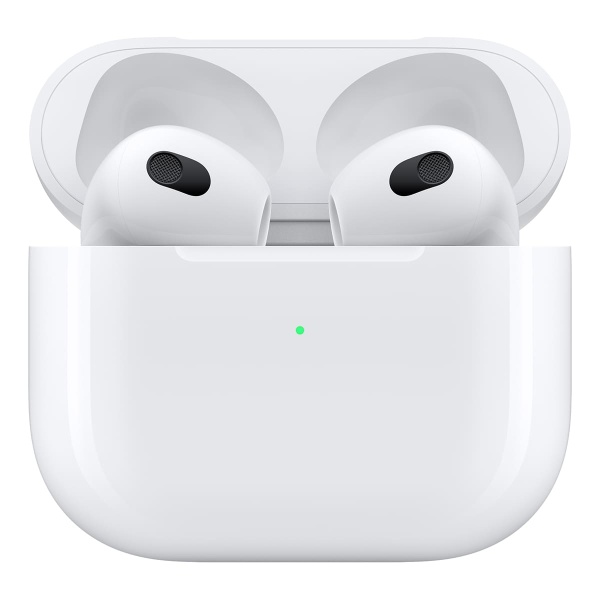 Купить беспроводные наушники apple airpods 3 с беспроводным зарядным футляром magsafe white белый с доставкой