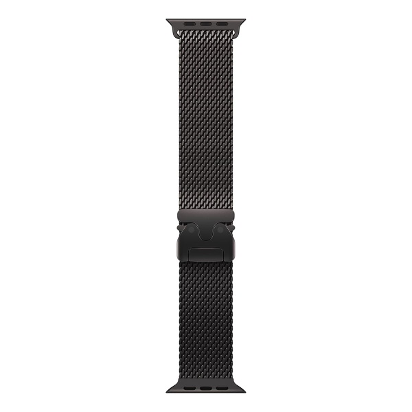 Купить apple watch ultra 2 (2024), 49 мм корпус из титана цвета «black», ремешок titanium milanese loop размера s цвета «black» с доставкой