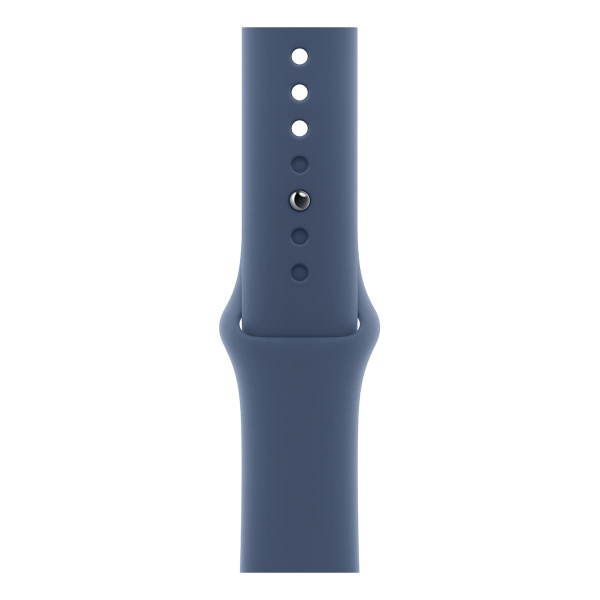 Купить apple watch series 10, 46 мм корпус из алюминия цвета «silver», ремешок sport band размера m/l цвета «denim» с доставкой