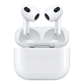 Купить беспроводные наушники apple airpods 3 с беспроводным зарядным футляром magsafe white белый с доставкой по России