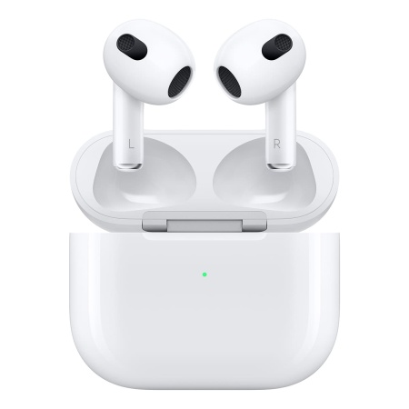 Купить беспроводные наушники apple airpods 3 с беспроводным зарядным футляром magsafe white белый с доставкой