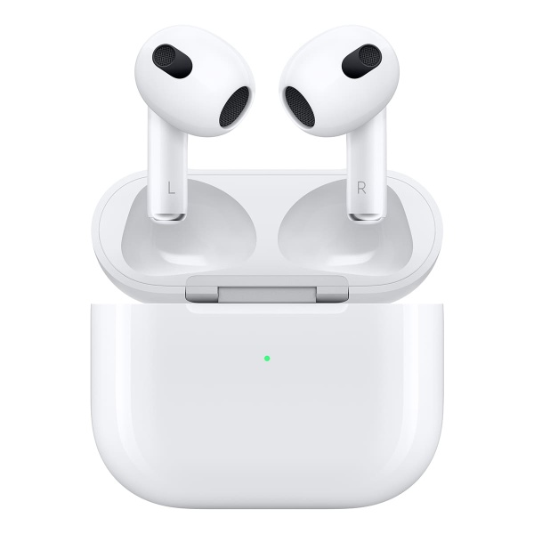 Купить беспроводные наушники apple airpods 3 с беспроводным зарядным футляром magsafe white белый с доставкой
