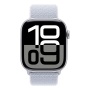 Купить apple watch series 10, 46 мм корпус из алюминия цвета «silver», ремешок sport loop цвета «blue cloud» с доставкой