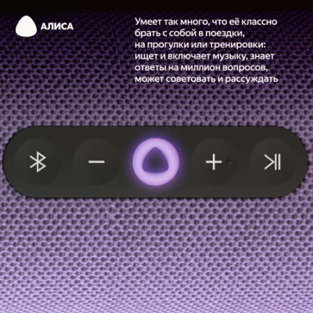 Купить умная портативная колонка яндекс станция стрит с алисой, фиолетовый, 30вт в Самаре