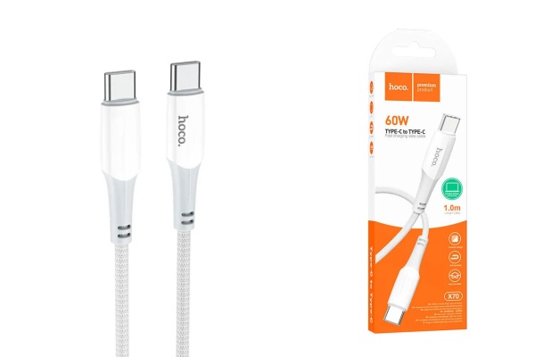Купить кабель type-c type-c hoco x70 60w 1m ткань с доставкой по России