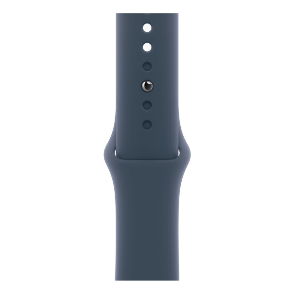 Купить apple watch se (2023), 40 мм корпус из алюминия цвета «silver», спортивный ремешок «storm blue» с доставкой