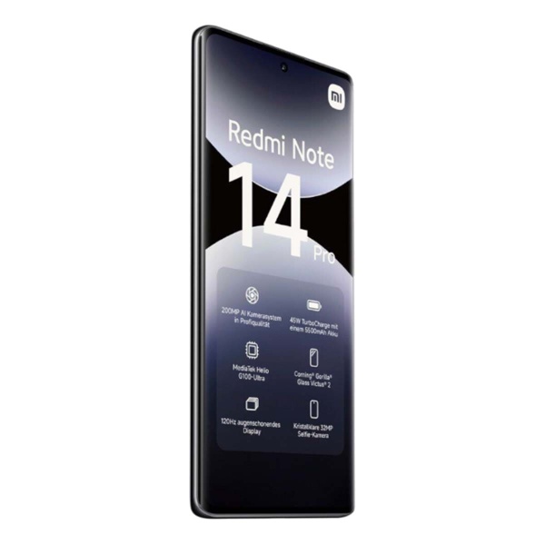 Xiaomi Redmi Note 14 Pro 12/256Gb Midnight Black, чёрный