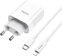 Купить комплект сзу borofone c80a 20w 2 разъема usb/type-c + кабель type-c lightning с доставкой
